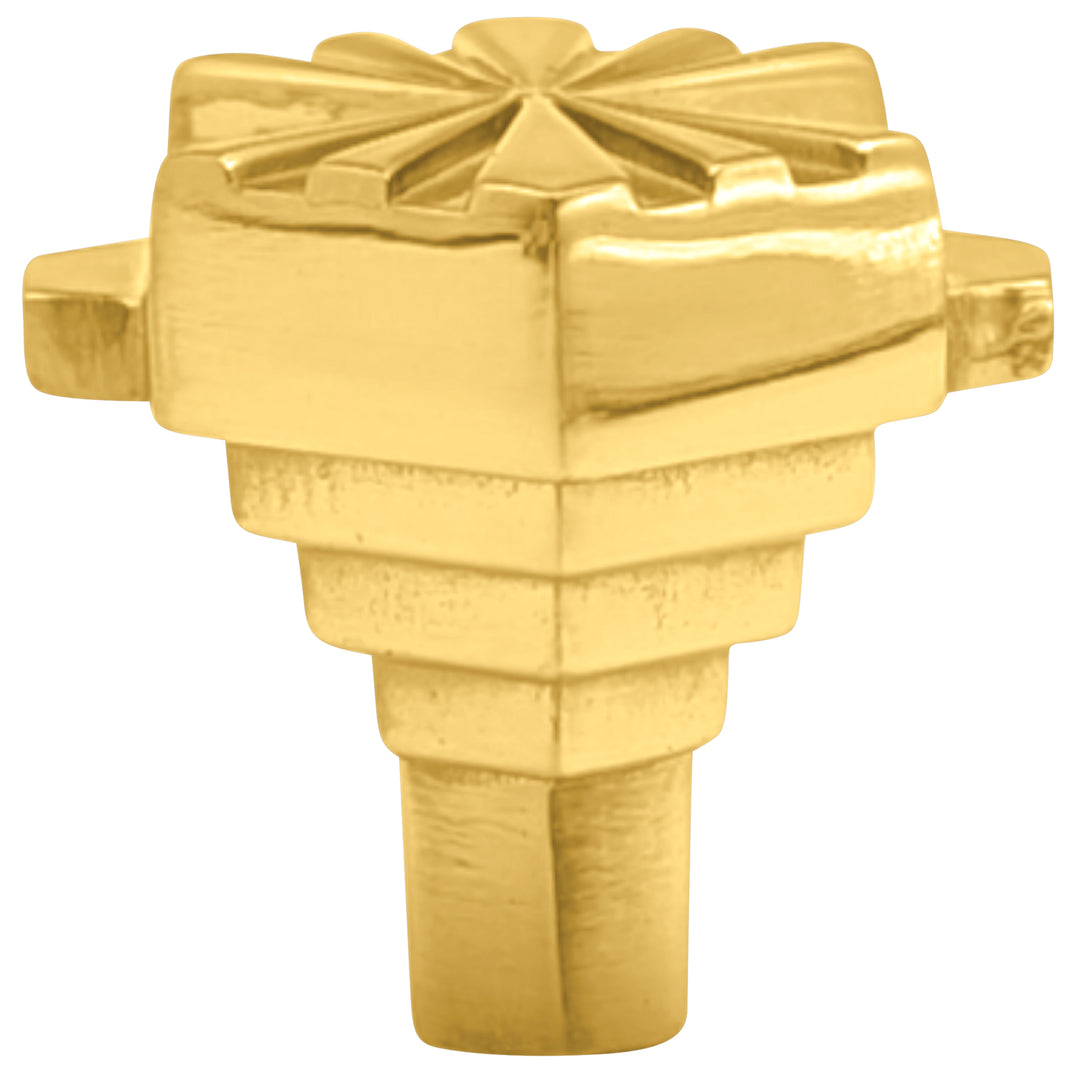 1 1/2 inch Moderne Deco Cabinet Knob (Several Finishes Available)