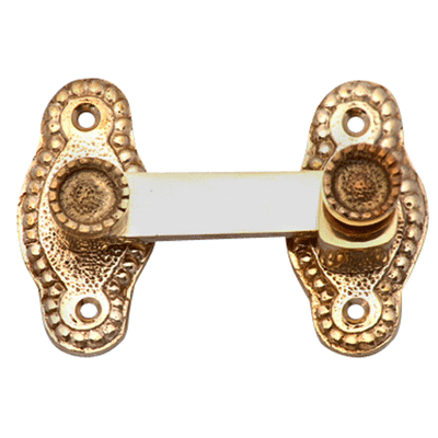 ##Antique Hardware## Open Box Sale Item 3 Inch Solid Brass Victorian Cabinet Latch (Polished Brass Finish)