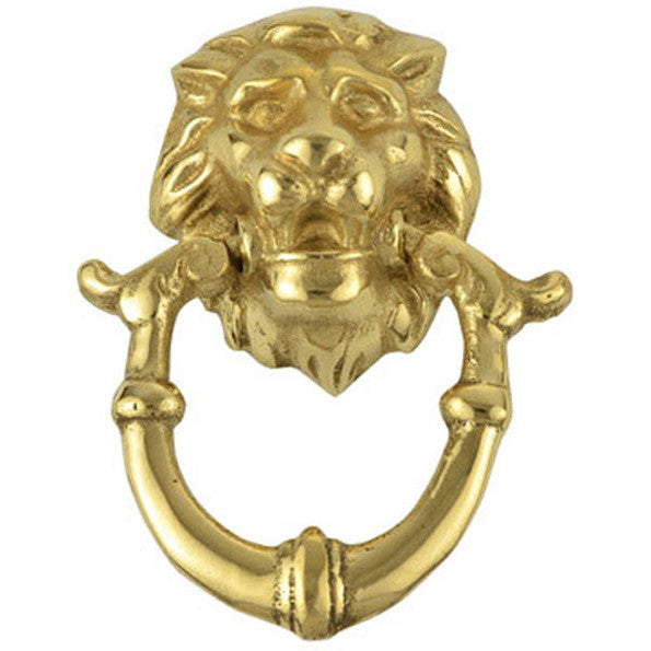 Antique Hardware 2 4/5 Inch Solid Brass Lion Drop Drawer Ring Pull RING PULL