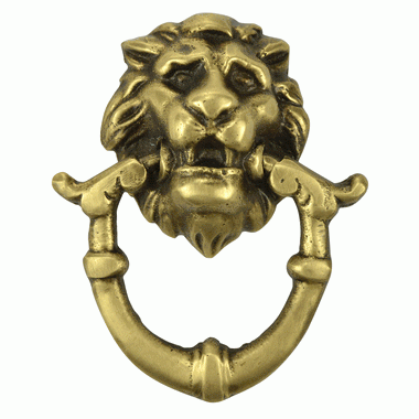 Antique Hardware 2 4/5 Inch Solid Brass Lion Drop Drawer Ring Pull RING PULL