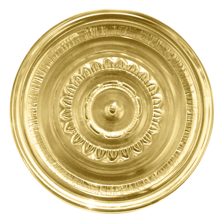 ##Antique Hardware## 3 1/2 Inch Floral Disc French Oversized Patterned Knob (Several Finishes Available)