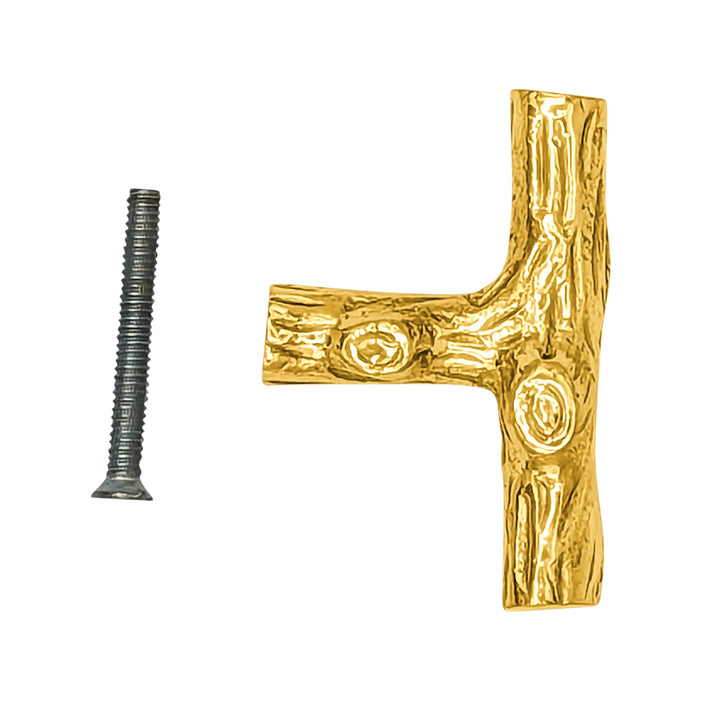 1 7/8 Inch "T" Shape Tree Branch Cabinet and Furniture Knob