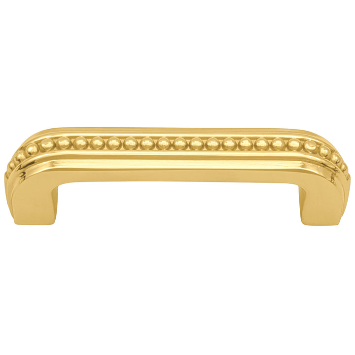 3 1/2 inch Overall (3 inch C-C) Beaded Signature Cabinet Pull (Several Finishes Available)