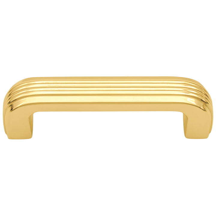 3 1/2 inch Overall (3 inch C-C) Moderne Deco Cabinet Pull (Several Finishes Available)