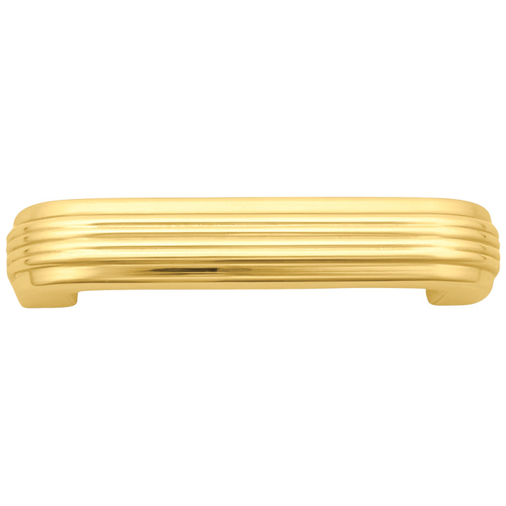 3 1/2 inch Overall (3 inch C-C) Moderne Deco Cabinet Pull (Several Finishes Available)