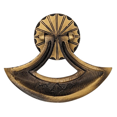 4 Inch Solid Brass Curved Drop Pull (Several Finishes Available)