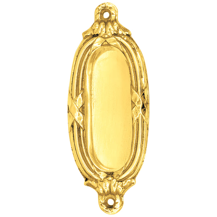 Ribbon & Reed Pocket Door Set (Polished Brass Finish)