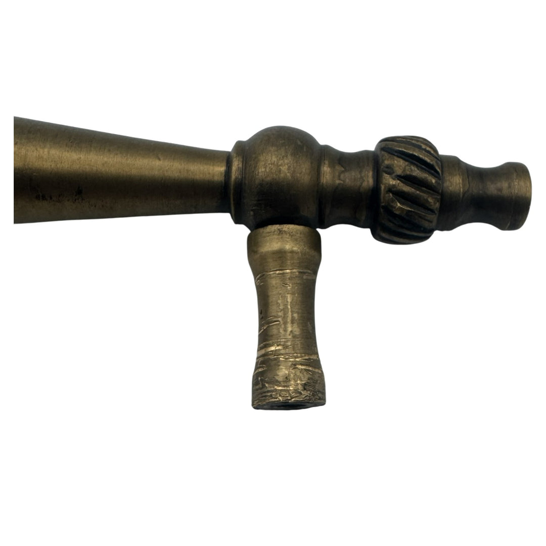 5 Inch Overall (3 Inch c-c) Solid Brass Georgian Roped Style Pull (Antique Brass Finish)