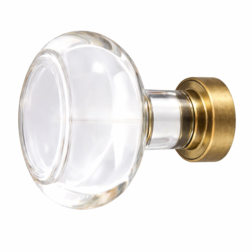 1 1/4 Inch Glass Georgetown Cabinet & Furniture Knob