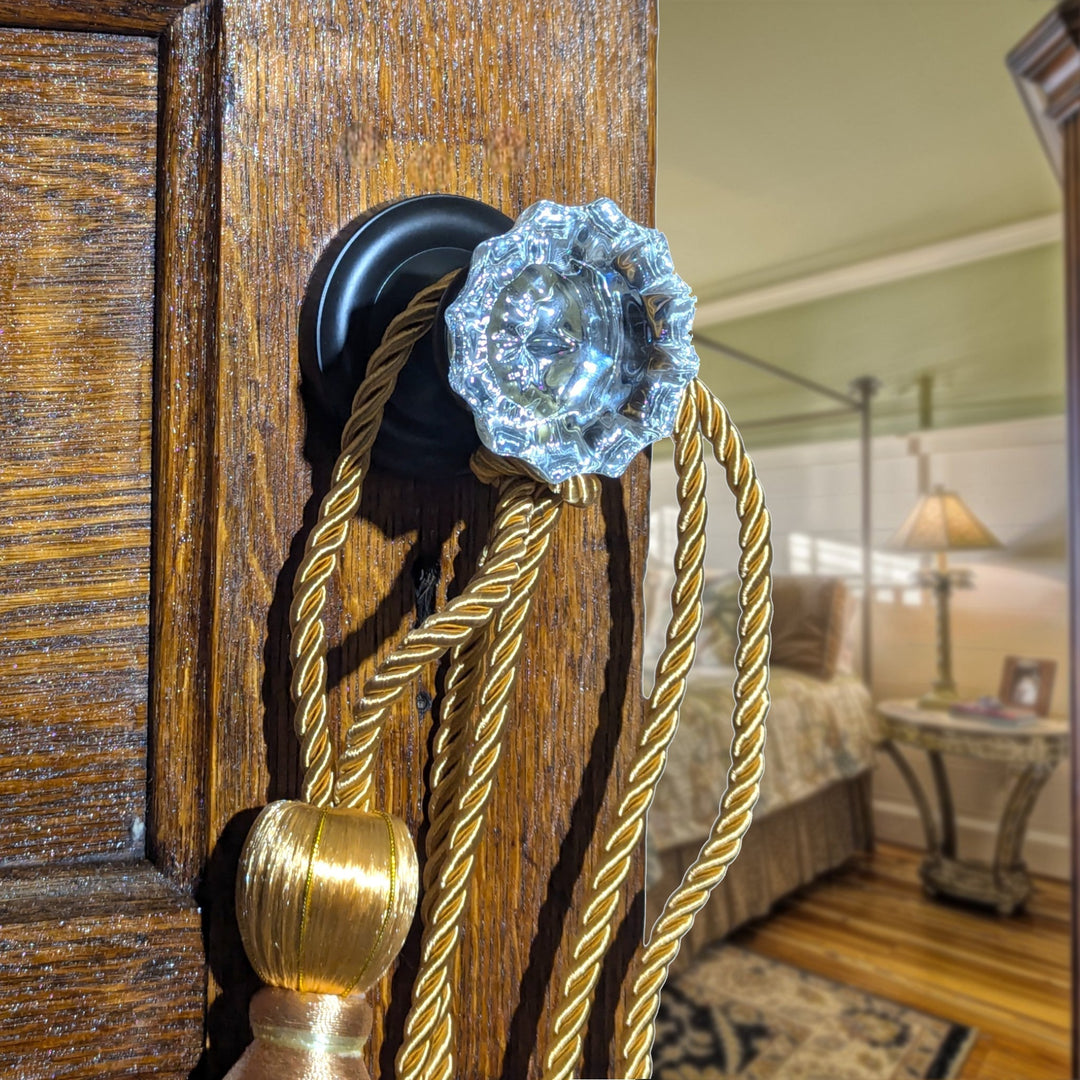  Magnifique™ Classic Door Set with Crystal Fluted Knobs (Several Finishes Available)