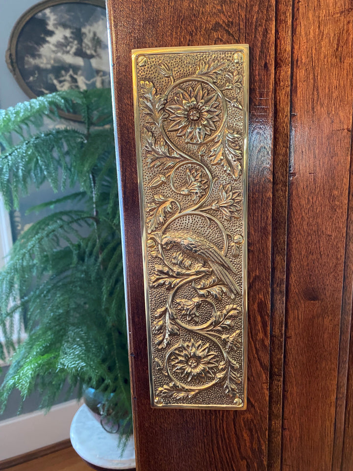 11 1/4 Inch Cockateel Bird and Flower Push Plate