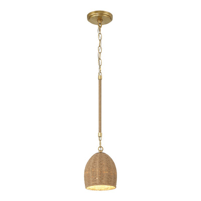 ##Antique Hardware## Jace 1 Light Soft Gold Mini Pendant