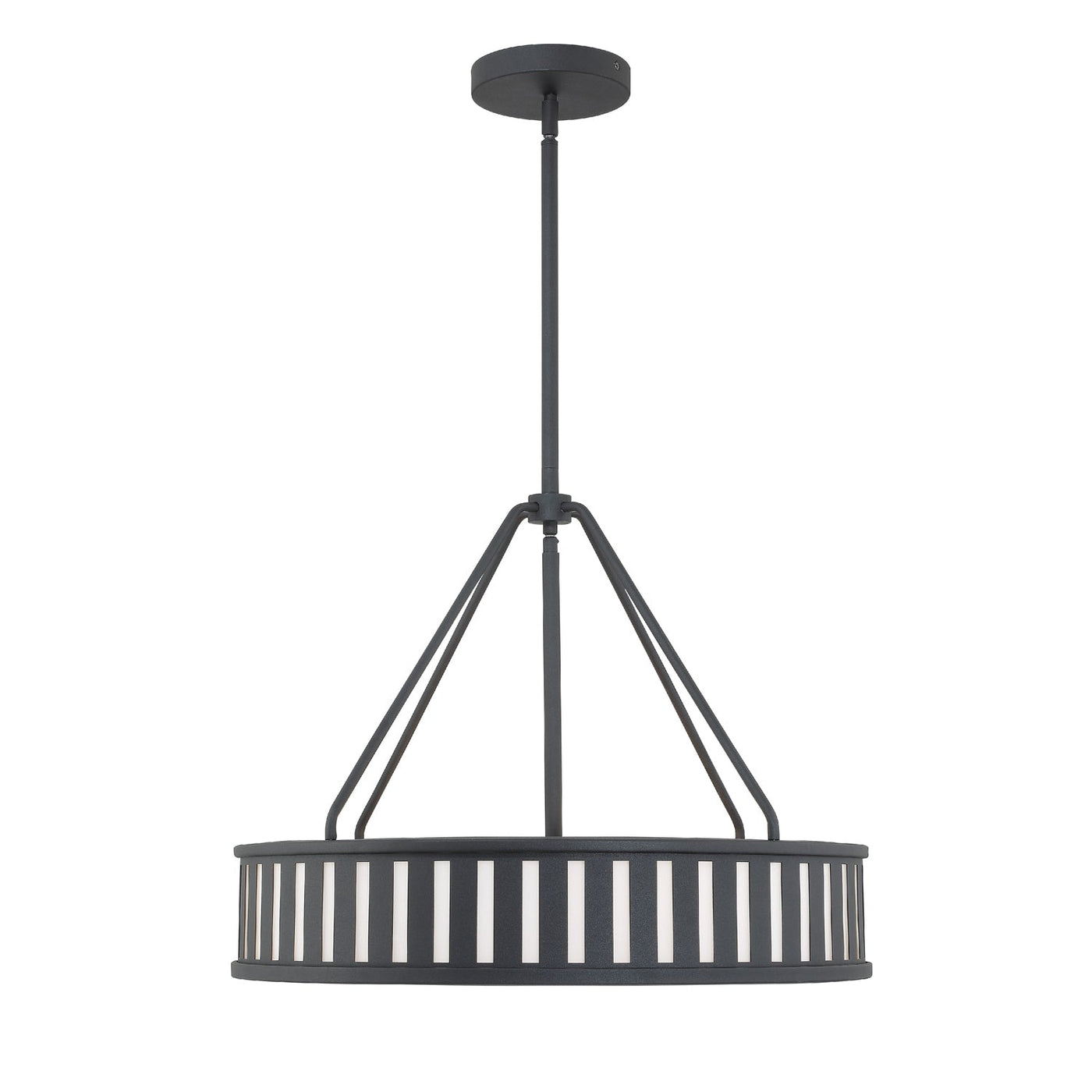 ##Antique Hardware## Kendal 4 Light Black Forged Chandelier