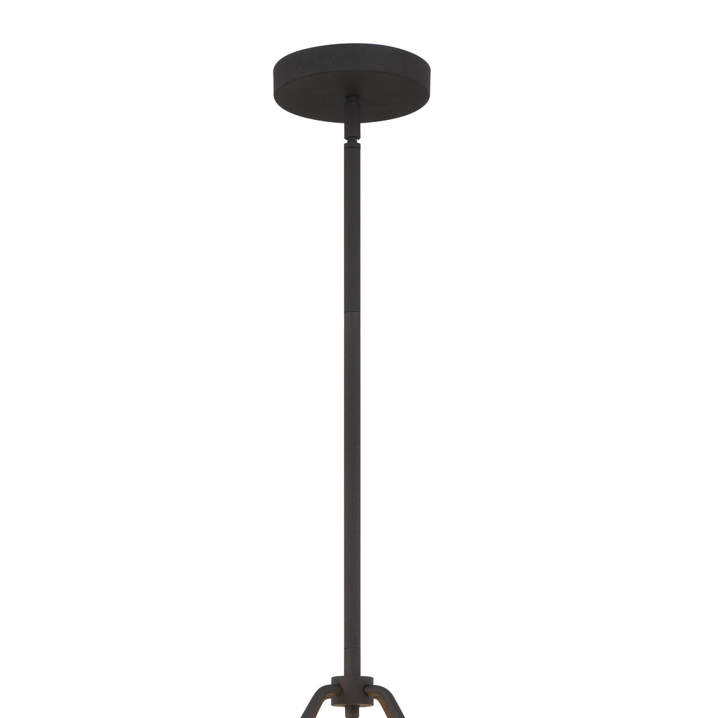 ##Antique Hardware## Kendal 6 Light Black Forged Chandelier