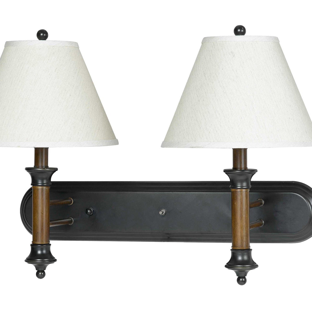 ##Antique Hardware## 60W X 2 METAL WALL LAMP