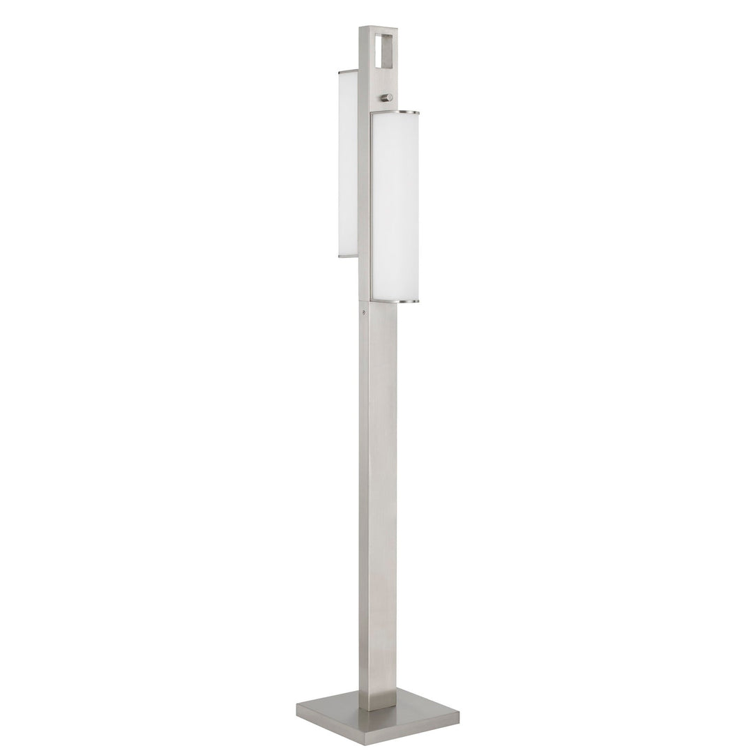 ##Antique Hardware## Zamora dual LED metal floor lamp with dimmer switch