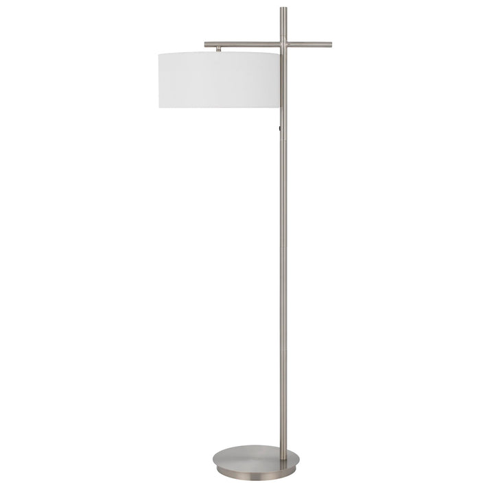 ##Antique Hardware## LAVAL METAL FLOOR LAMP WITH POLE ROCKER SWITCH