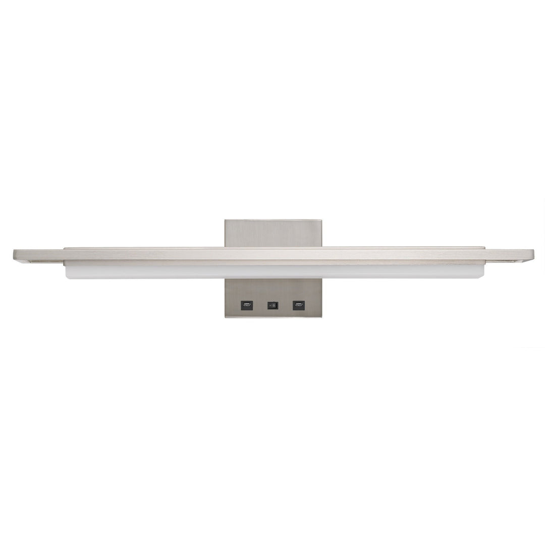 ##Antique Hardware## NEWRY LED METAL OVER THE DESK WALL SONCE WITH 2 USB CHARGING PORTS