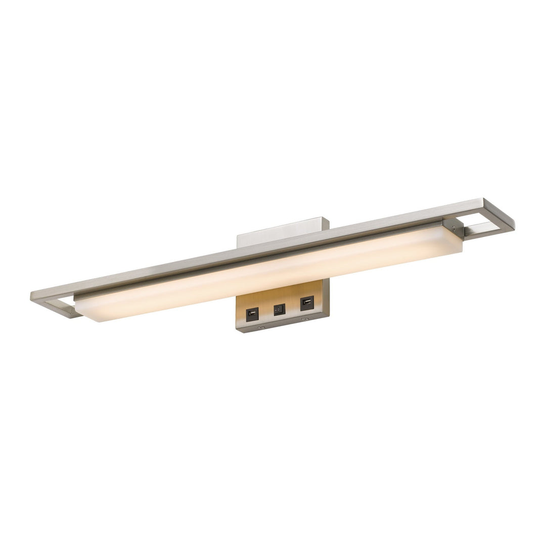 ##Antique Hardware## NEWRY LED METAL OVER THE DESK WALL SONCE WITH 2 USB CHARGING PORTS