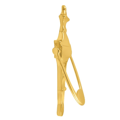 6 3/4 Inch (5 Inch c-c) Solid Brass Traditional Door Knocker (Polished Brass Finish)