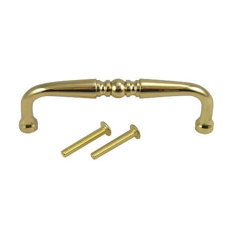 Antique Hardware 3 7/8 Inch Solid Brass Pull CABINET PULL