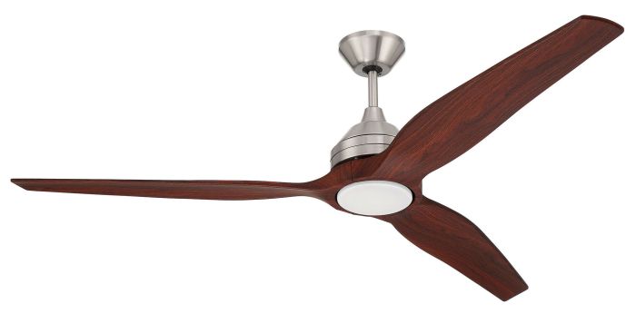 ##Antique Hardware## 60" Limerick in Brushed Polished Nickel w/ Mahogany Blades