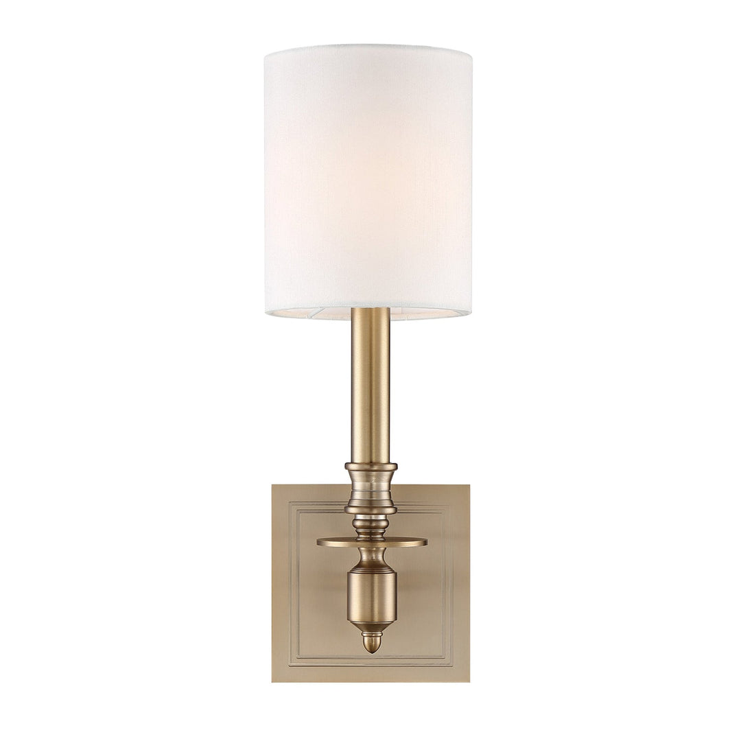##Antique Hardware## Lloyd 1 Light Aged Brass Sconce