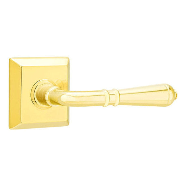 Antique Hardware Emtek Solid Brass Turino Lever With Quincy Rosette (Many Finishes Available) EMTEK LEVER DOOR KNOB