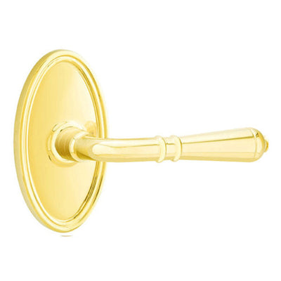 Antique Hardware Emtek Solid Brass Turino Lever With Oval Rosette (Many Finishes Available) EMTEK LEVER DOOR KNOB