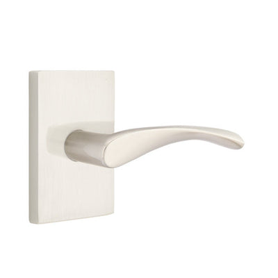 Antique Hardware Emtek Solid Brass Triton Lever With Modern Rectangular Rosette (Several Finish Options) EMTEK LEVER DOOR KNOB