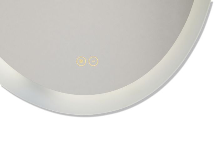 ##Antique Hardware## 30” x 24” x 1.8” Oval LED Mirror, defogger & dimmer, 3000K/4000K/5000K