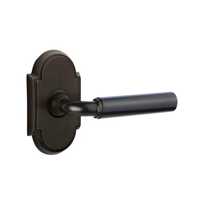 Emtek Solid Brass Manning Lever With #8 Arched Rosette (Several Finishes Available)