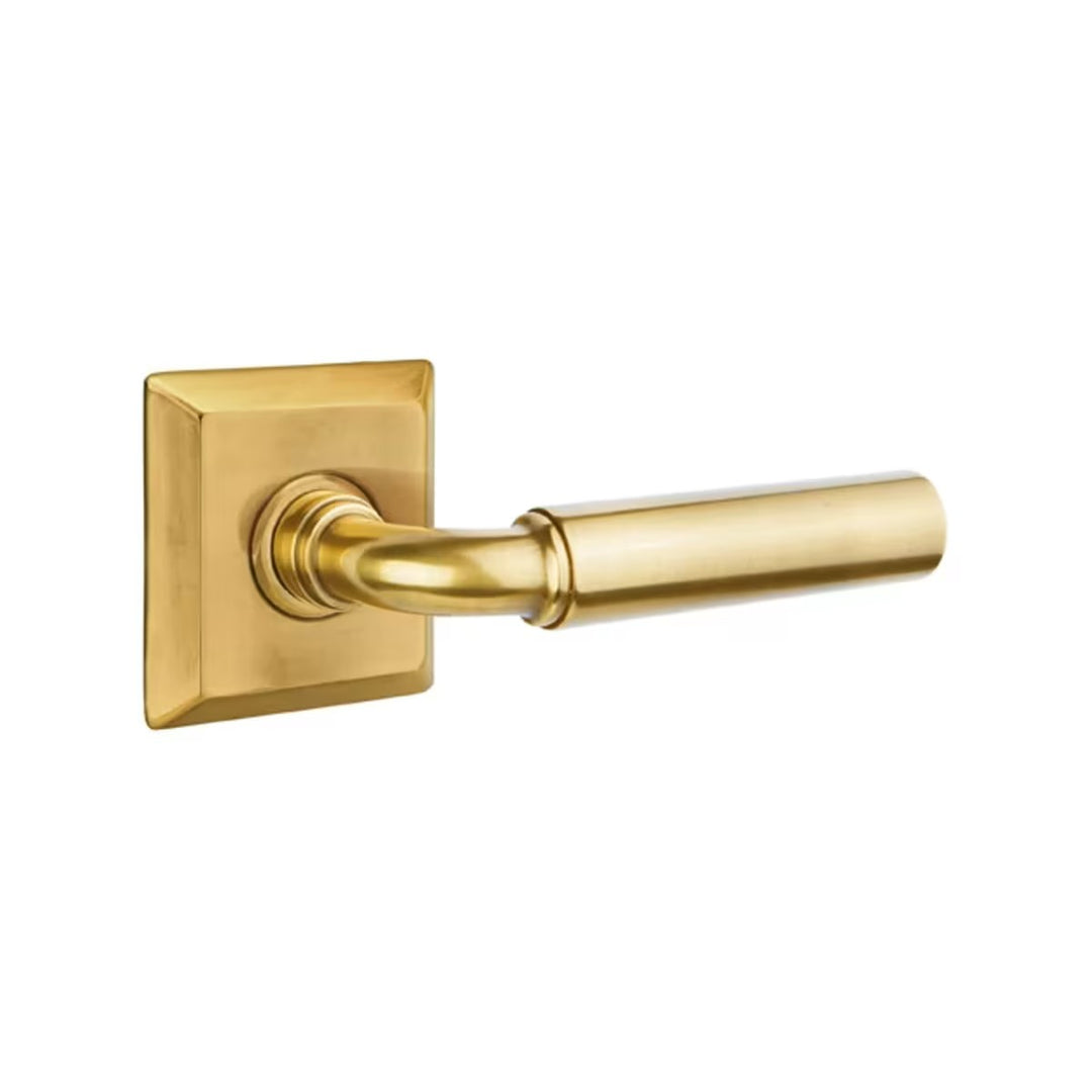 Emtek Solid Brass Manning Lever With Quincy Rosette (Several Finishes Available)