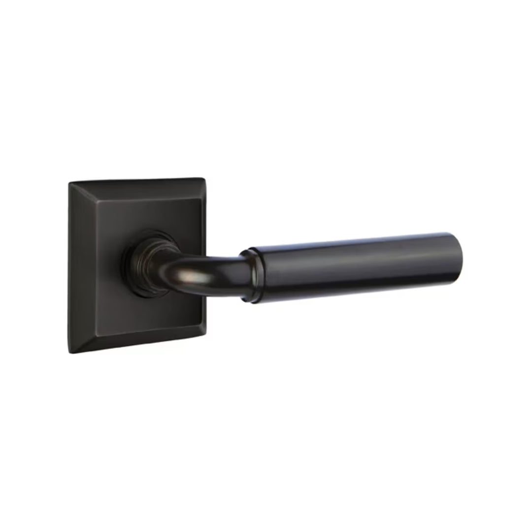Emtek Solid Brass Manning Lever With Quincy Rosette (Several Finishes Available)