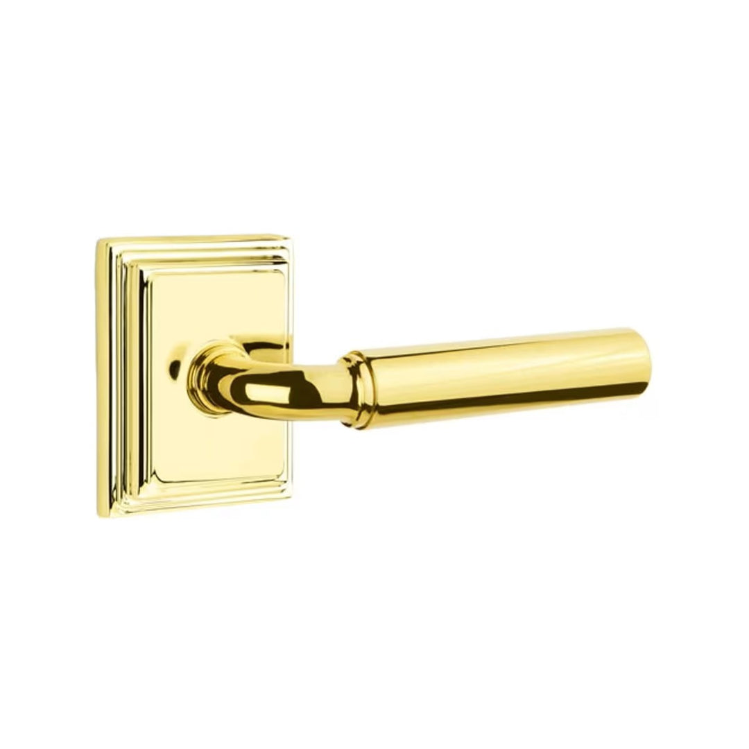 Emtek Solid Brass Manning Lever With Wilshire Rosette (Several Finishes Available)