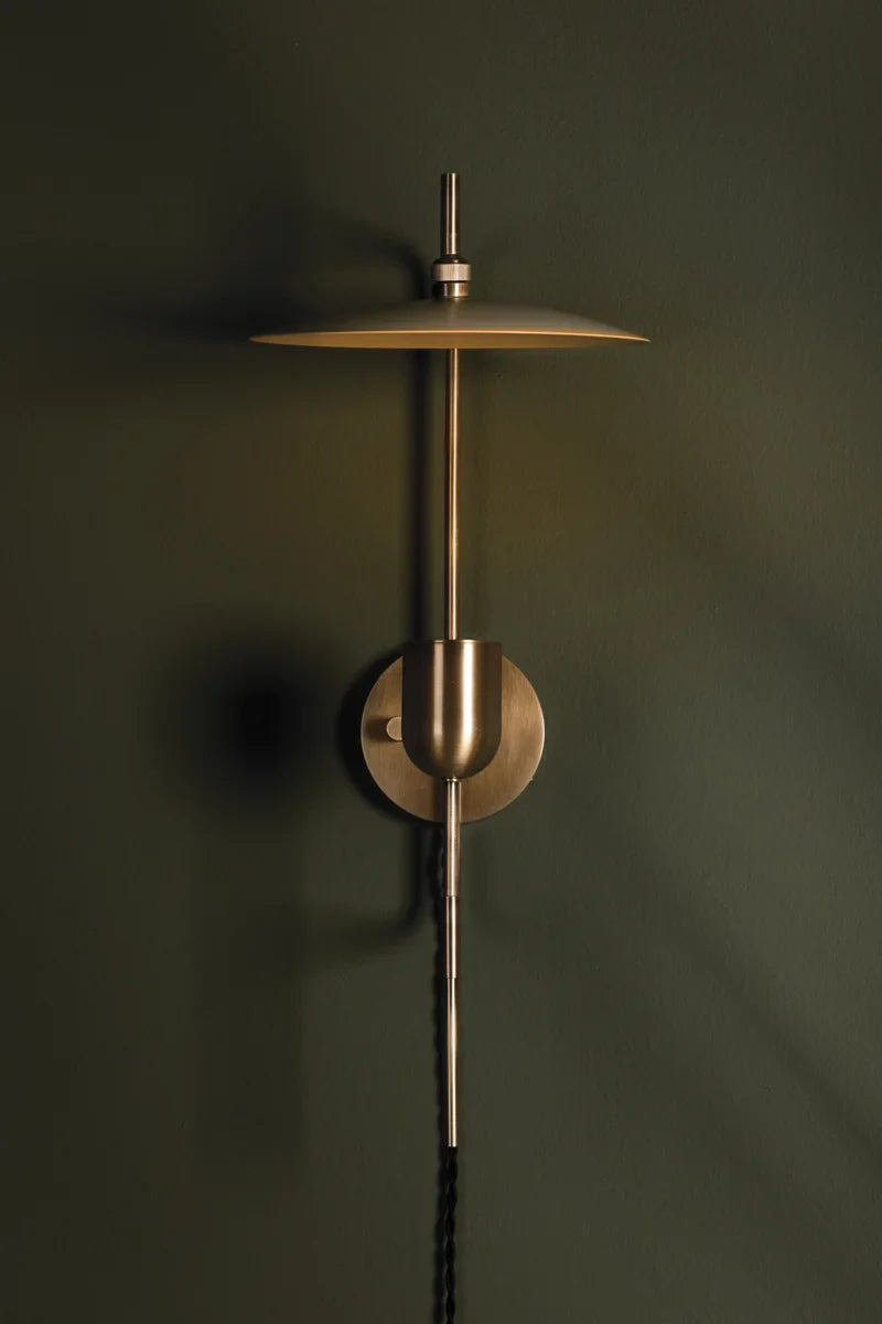 ##Antique Hardware## Manti Plug-In Sconce