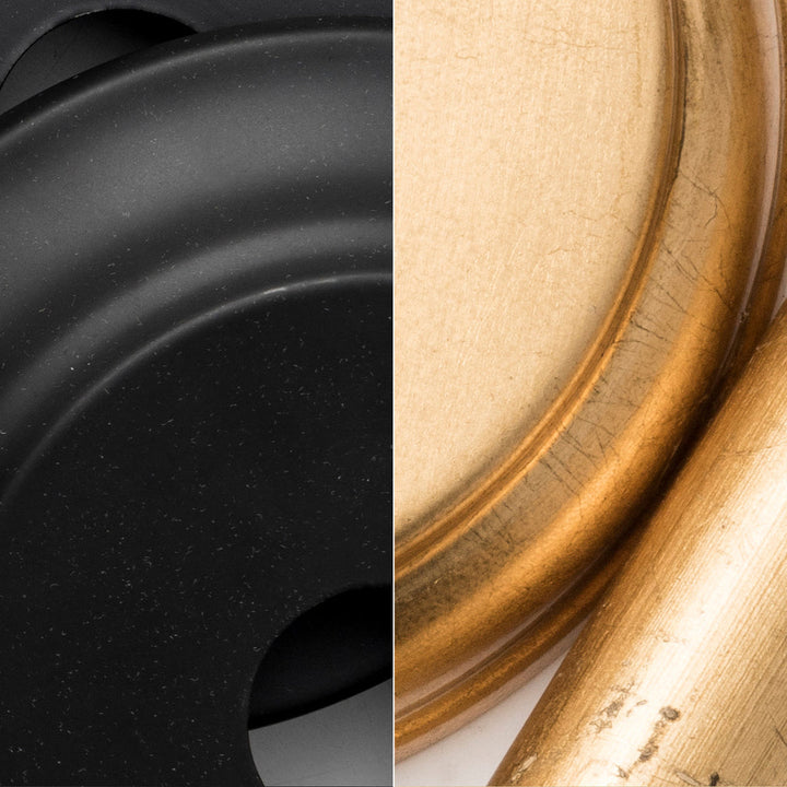 ##Antique Hardware## Soto 1 Light Matte Black + Antique Gold Chandelier