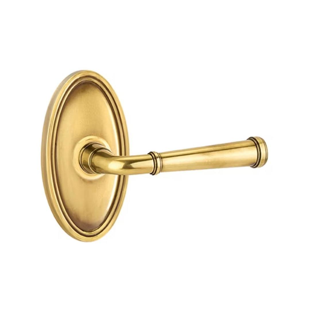 Emtek Solid Brass Merrimack Lever With Oval Rosette (Several Finishes Available)