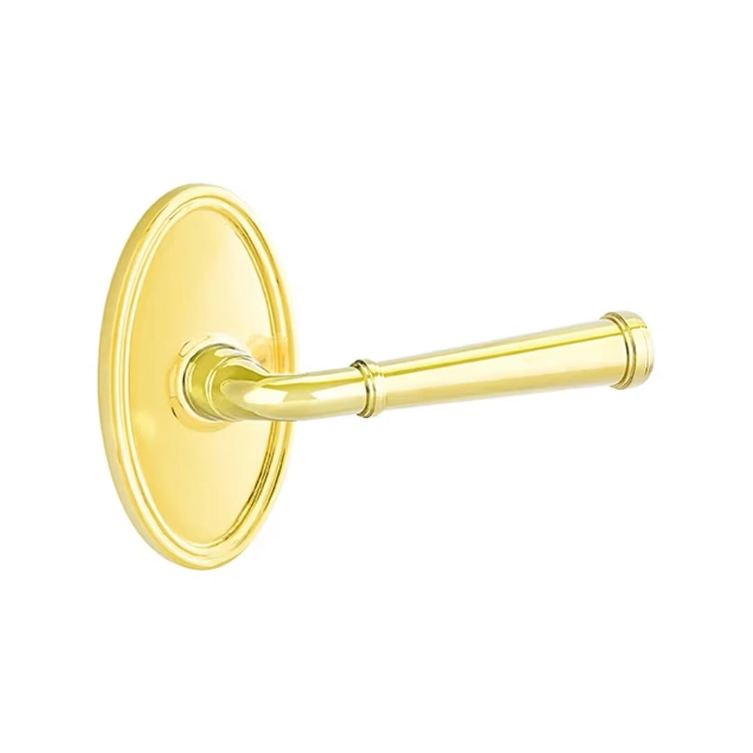 Emtek Solid Brass Merrimack Lever With Oval Rosette (Several Finishes Available)