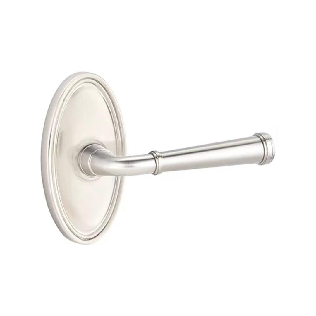 Emtek Solid Brass Merrimack Lever With Oval Rosette (Several Finishes Available)