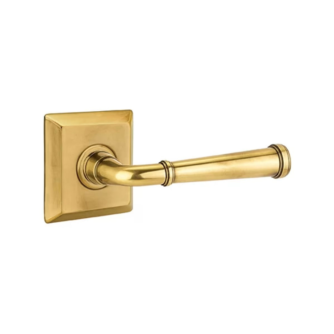 Emtek Solid Brass Merrimack Lever With Quincy Rosette (Several Finishes Available)