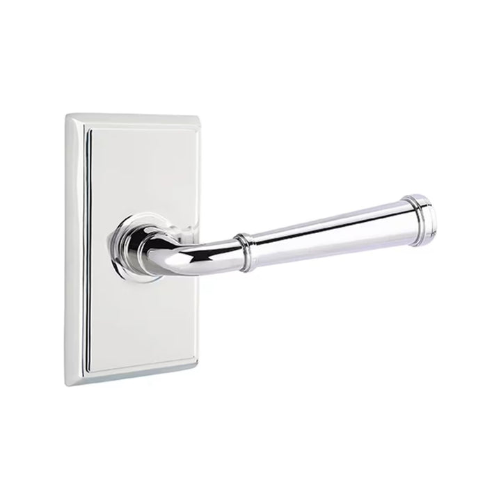 Emtek Solid Brass Merrimack Lever With Rectangular Rosette (Several Finishes Available)
