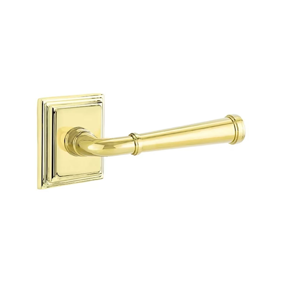 Emtek Solid Brass Merrimack Lever With Wilshire Rosette (Several Finishes Available)