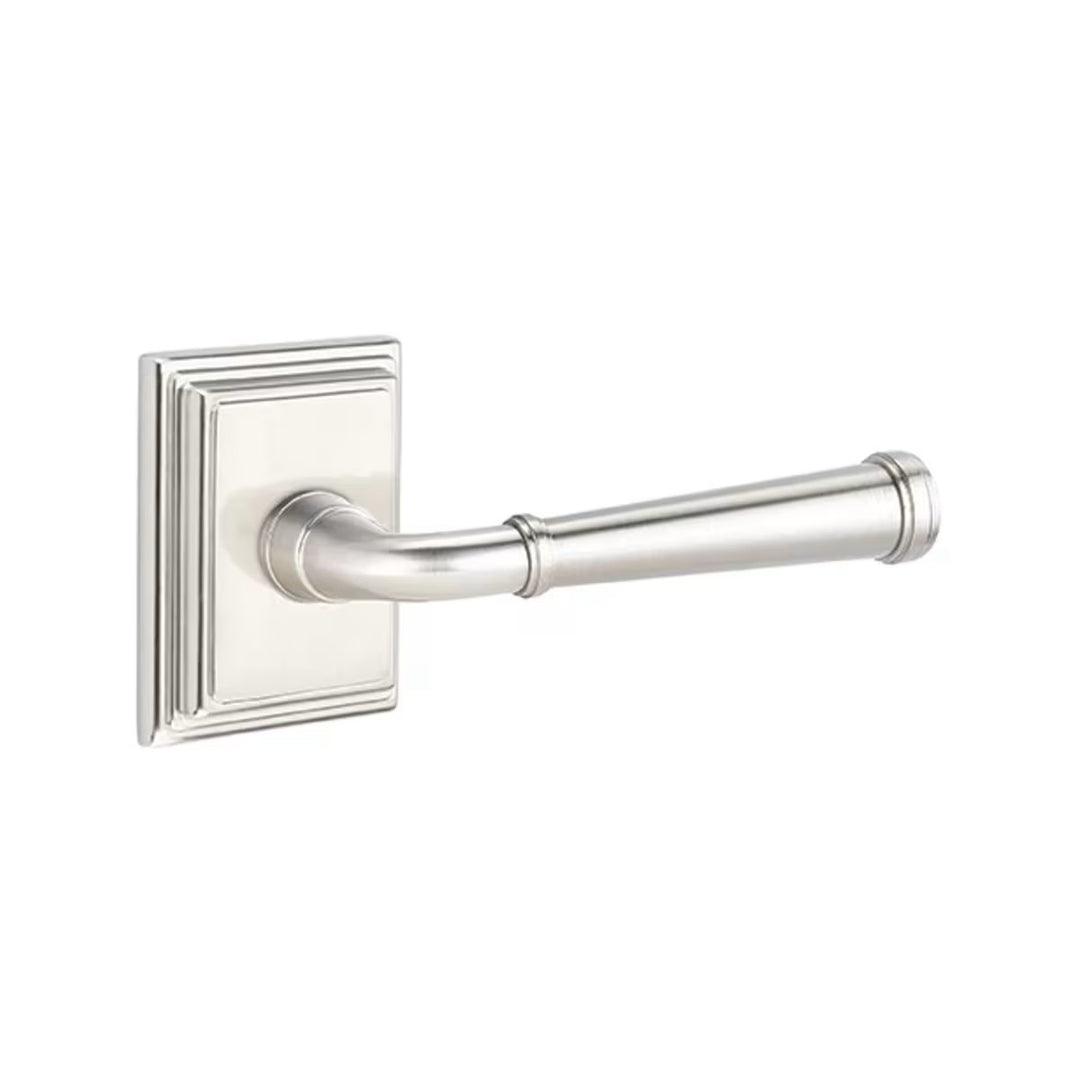 Emtek Solid Brass Merrimack Lever With Wilshire Rosette (Several Finishes Available)