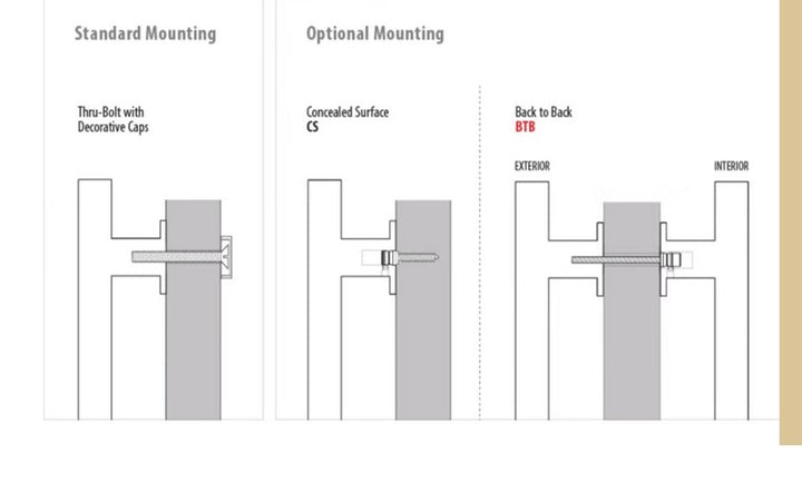Antique Hardware 8 15/16 Inch Solid Brass Ribbon & Reed Pull Door Knobs & Handles