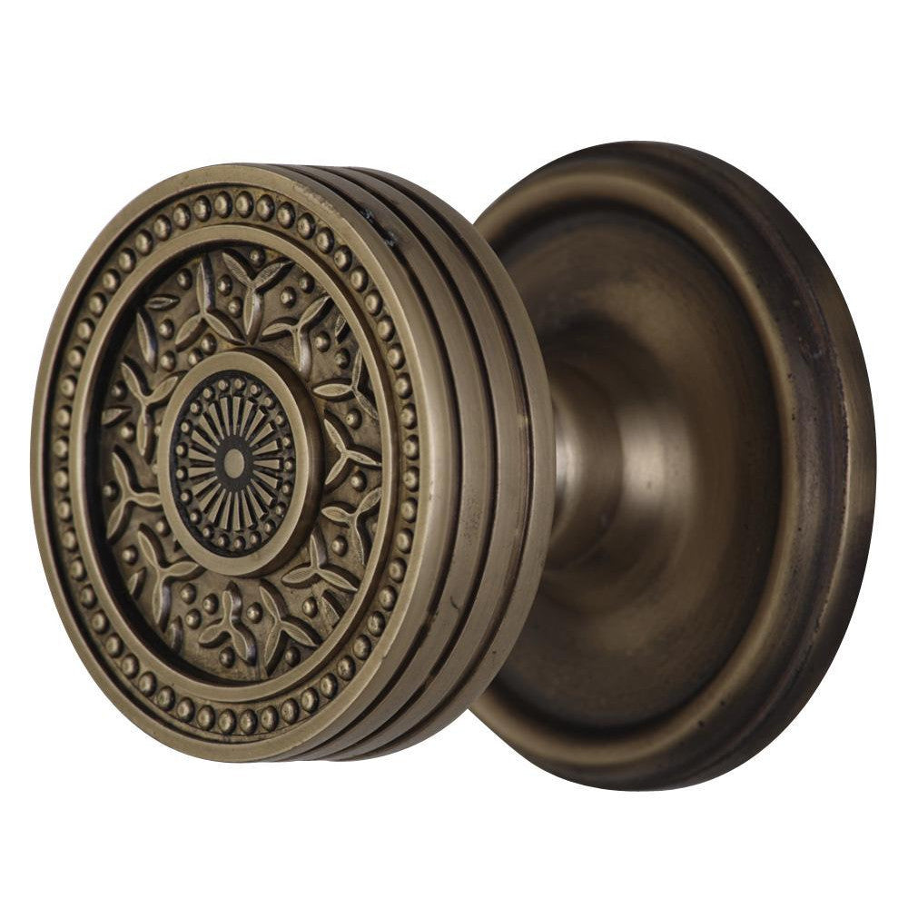 ##Antique Hardware## Traditional Rosette Door Set with Rice Pattern Door Knobs (Several Finishes Available)