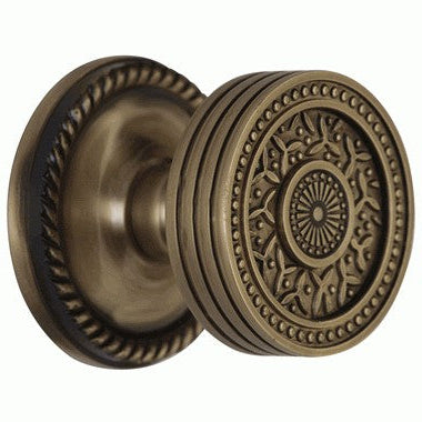Georgian Roped Rosette Door Set with Rice Pattern Door Knobs (Several Finishes Available)