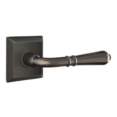 Antique Hardware Emtek Solid Brass Turino Lever With Quincy Rosette (Many Finishes Available) EMTEK LEVER DOOR KNOB