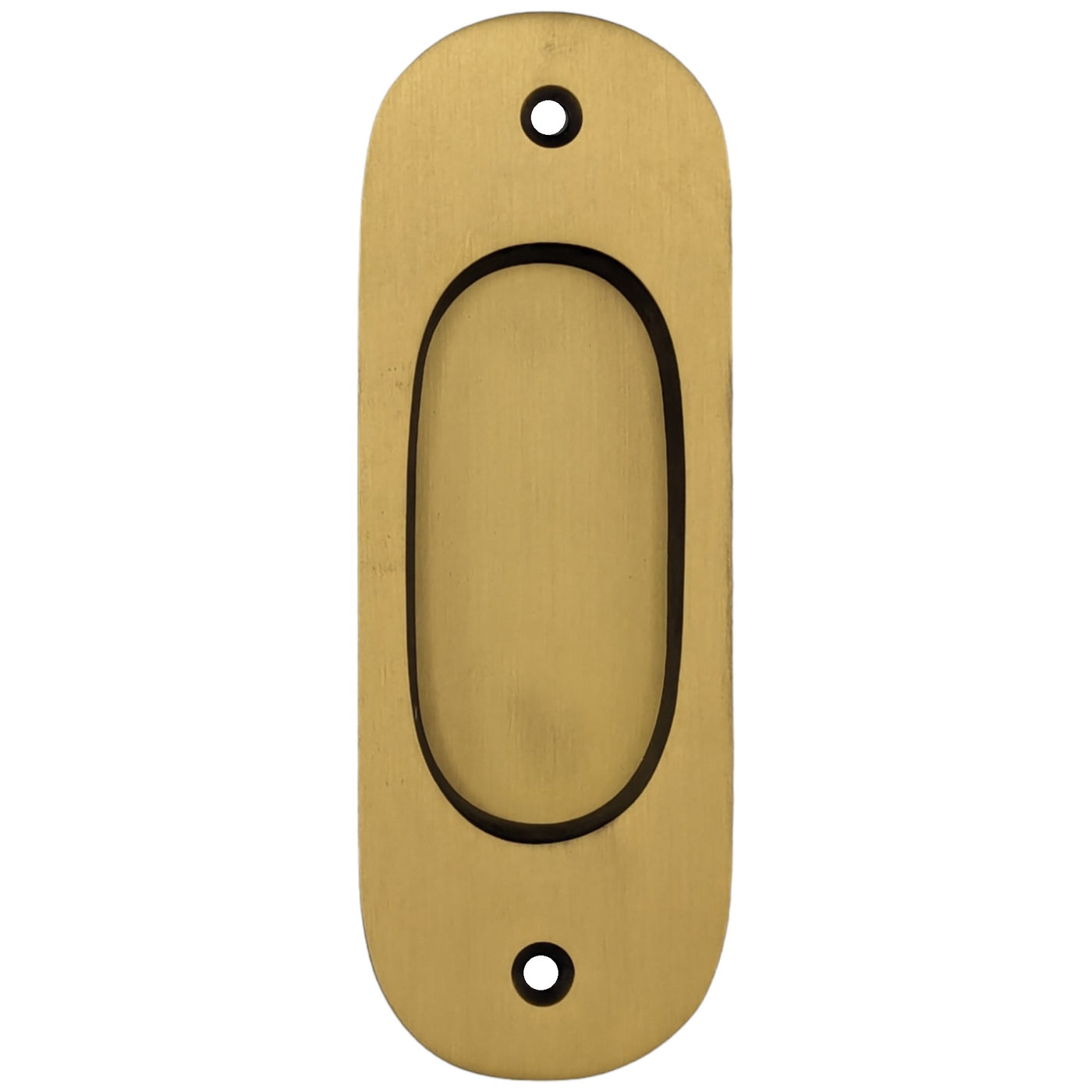 5 Inch Traditional Oval Pocket Door Pull (Several Finishes Available)