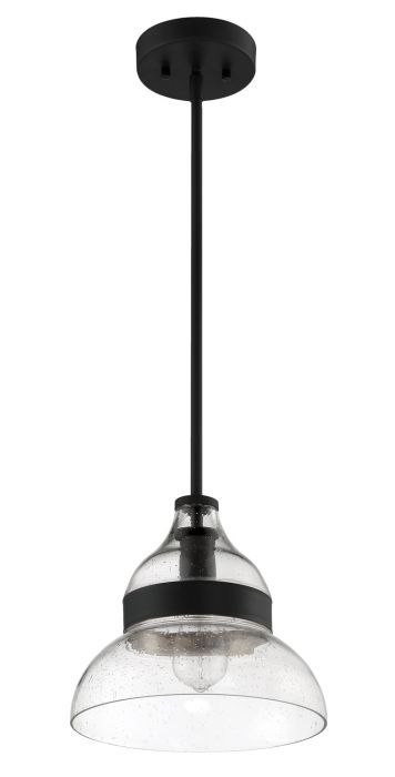 ##Antique Hardware## Smyth 1 Light Mini Pendant in Flat Black